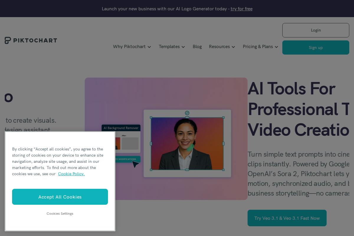 Piktochart screenshot